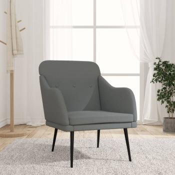 ARDEBO.de - Sessel Dunkelgrau 63x76x80 cm Stoff