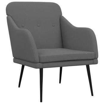 Sessel Dunkelgrau 63x76x80 cm Stoff