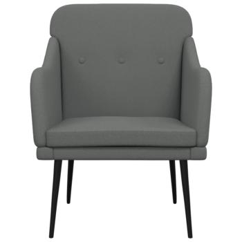 Sessel Dunkelgrau 63x76x80 cm Stoff