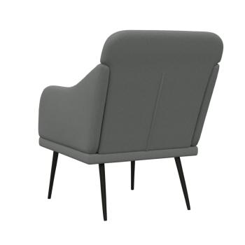 Sessel Dunkelgrau 63x76x80 cm Stoff