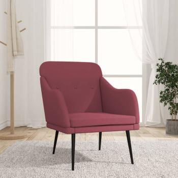 ARDEBO.de - Sessel Weinrot 63x76x80 cm Stoff