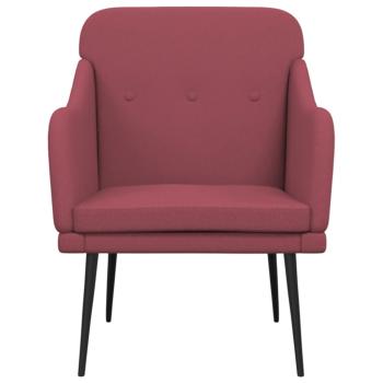 Sessel Weinrot 63x76x80 cm Stoff