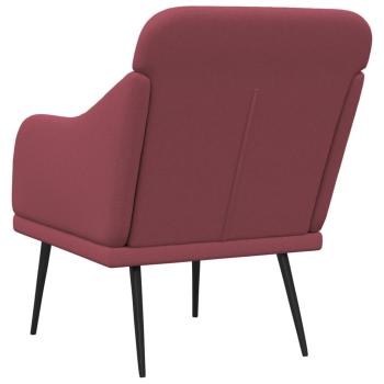 Sessel Weinrot 63x76x80 cm Stoff