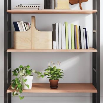 ARDEBO.de - Wandregal Hellbraun 100x50x2 cm Massivholz Eiche Behandelt