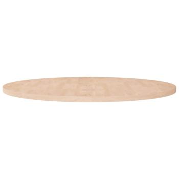 ARDEBO.de - Runde Tischplatte Ø90x2,5 cm Unbehandeltes Massivholz Eiche