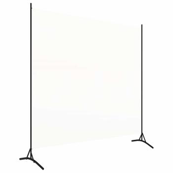 Raumteiler Weiß 175x180 cm Stoff