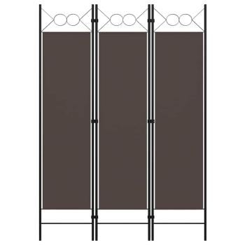 ARDEBO.de - 3-tlg. Raumteiler Braun 120 x 180 cm