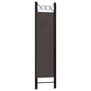 3-tlg. Raumteiler Braun 120 x 180 cm