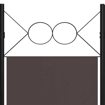 3-tlg. Raumteiler Braun 120 x 180 cm
