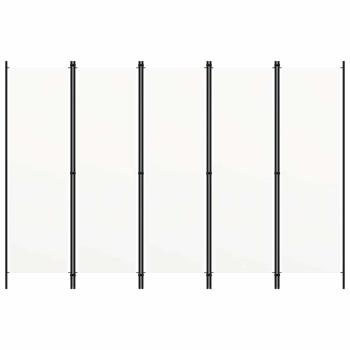 5-tlg. Raumteiler Wei? 250x180 cm