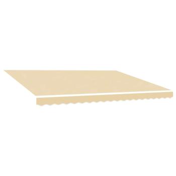 ARDEBO.de - Ersatzstoff für Markise Creme 500x300 cm Polyester