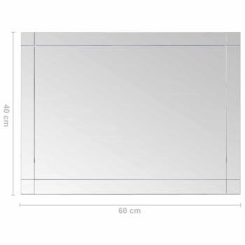 Wandspiegel 60x40 cm Glas