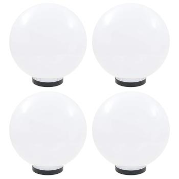 ARDEBO.de - LED-Gartenleuchten 4 Stk. Kugelförmig 30 cm PMMA