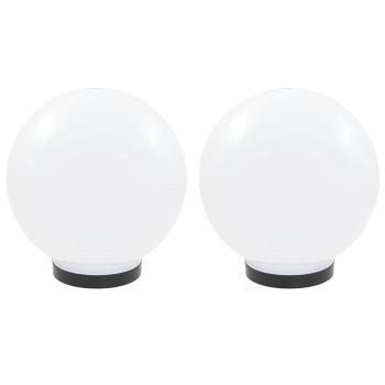 LED-Gartenleuchten 2 Stk. Kugelförmig 25 cm PMMA