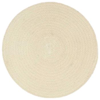 Tischsets 4 Stk. Natur 38 cm Rund Baumwolle