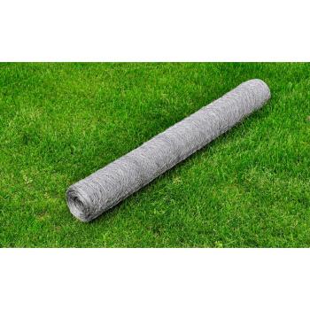 ARDEBO.de - Maschendraht Verzinkter Stahl 25x0,75 m Silbern