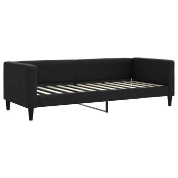 Tagesbett Schwarz 80x200 cm Stoff