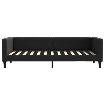 Tagesbett Schwarz 80x200 cm Stoff