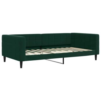 Tagesbett Dunkelgrün 100x200 cm Samt