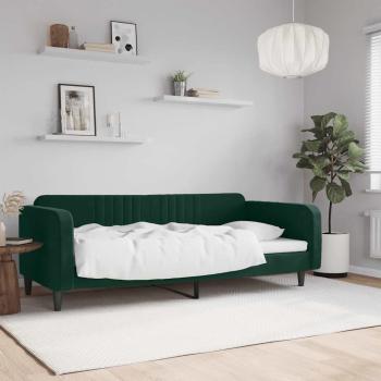 ARDEBO.de - Tagesbett Dunkelgrün 90x200 cm Samt
