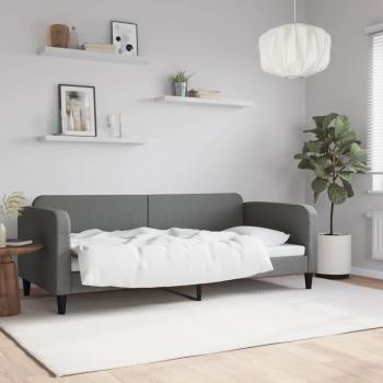 ARDEBO.de - Tagesbett Dunkelgrau 90x200 cm Stoff