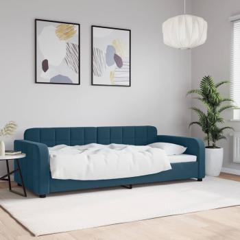 ARDEBO.de - Tagesbett Blau 90x200 cm Samt