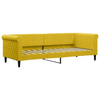 Tagesbett Gelb 80x200 cm Samt