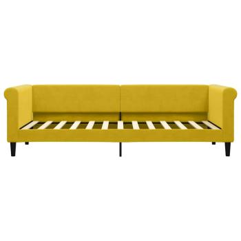 Tagesbett Gelb 80x200 cm Samt
