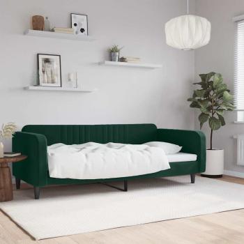 ARDEBO.de - Tagesbett Dunkelgrün 100x200 cm Samt