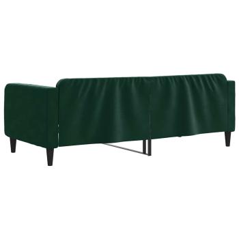 Tagesbett Dunkelgrün 100x200 cm Samt