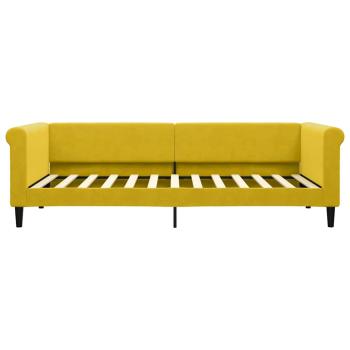 Tagesbett Gelb 90x200 cm Samt