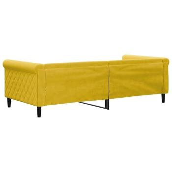 Tagesbett Gelb 90x200 cm Samt