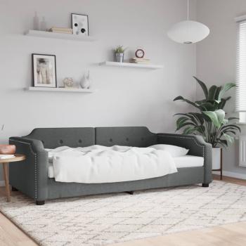 ARDEBO.de - Tagesbett Dunkelgrau 90x190 cm Stoff