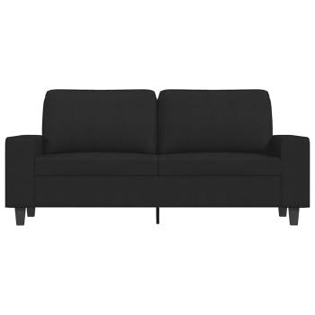 2-Sitzer-Sofa Schwarz 140 cm Stoff