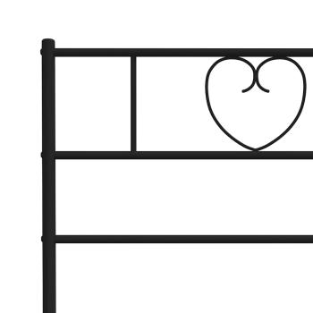 Ersatz-Kopfteil Metall Schwarz 193 cm
