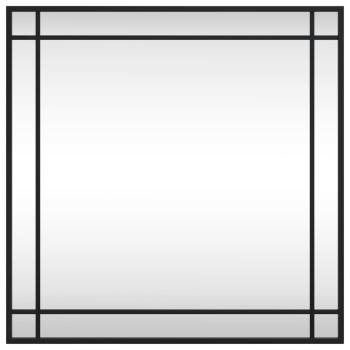 Wandspiegel Schwarz 60x60 cm Quadratisch Eisen