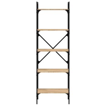 Bücherregal 5 Fächer Sonoma-Eiche 56x31,5x174 cm Holzwerkstoff