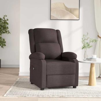 ARDEBO.de - Relaxsessel Elektrisch Dunkelbraun Stoff