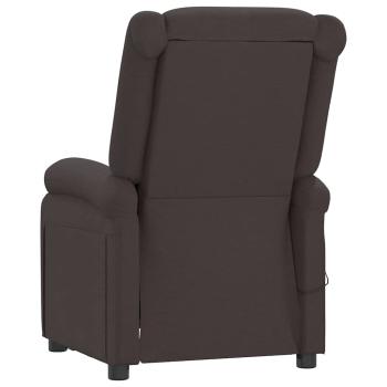 Relaxsessel Elektrisch Dunkelbraun Stoff