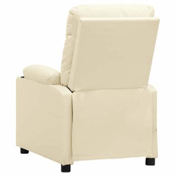 Relaxsessel Elektrisch Creme Kunstleder