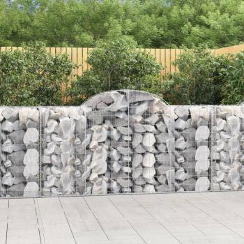 ARDEBO.de - Gabionen mit Hochbogen 40 Stk 200x50x100/120cm Verzinktes Eisen