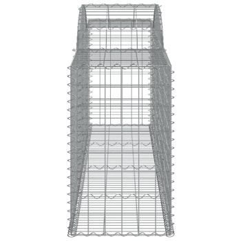 Gabionen mit Hochbogen 20 Stk. 300x50x80/100cm Verzinktes Eisen