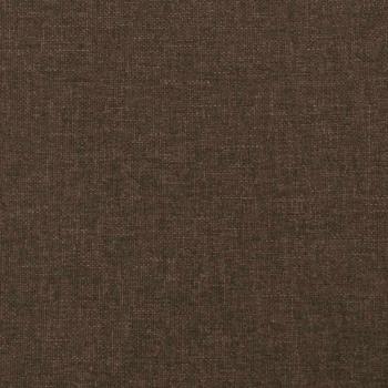 Kopfteil mit Ohren Dunkelbraun 163x23x118/128 cm Stoff