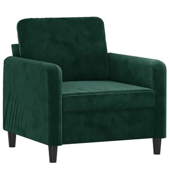 Sessel Dunkelgrün 60 cm Samt