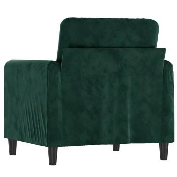 Sessel Dunkelgrün 60 cm Samt