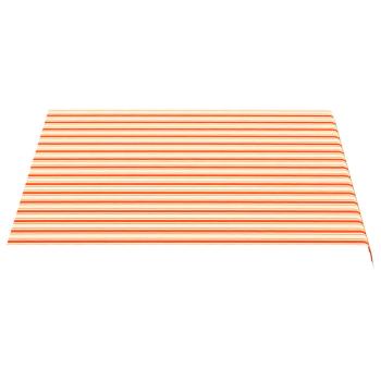 Ersatzstoff für Markise Gelb und Orange 300x250 cm Polyester