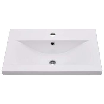 Einbauwaschbecken 61x39,5x18,5 cm Keramik Weiß