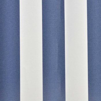 Ersatzstoff für Markise Blau und Weiß 400x300 cm Polyester