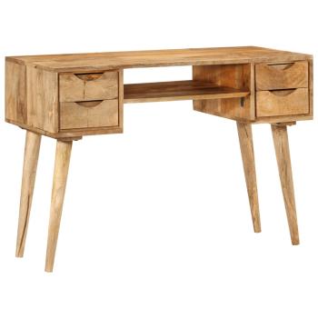ARDEBO.de - Schreibtisch mit Schubladen 110x47x76 cm Massivholz Mango