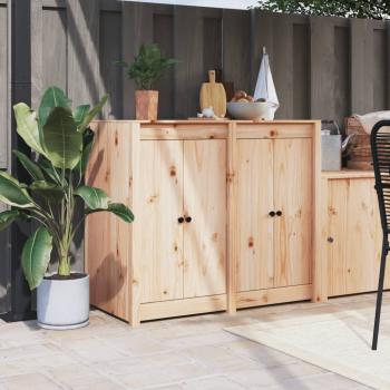 ARDEBO.de - Outdoor-Küchenschrank MEPPEL  Massivholz Kiefer
